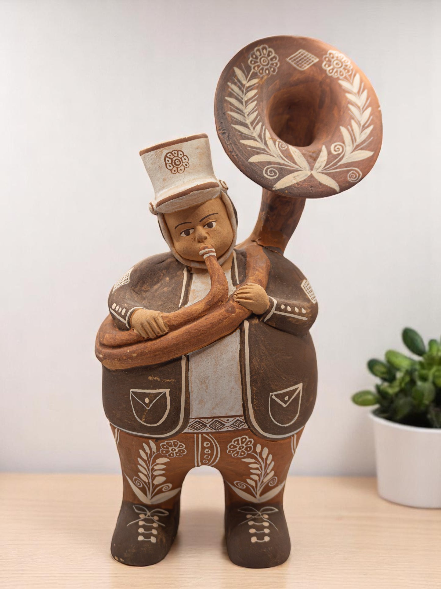 HANDCRAFTED PERUVIAN MUSICIAN HOUSE DECOR