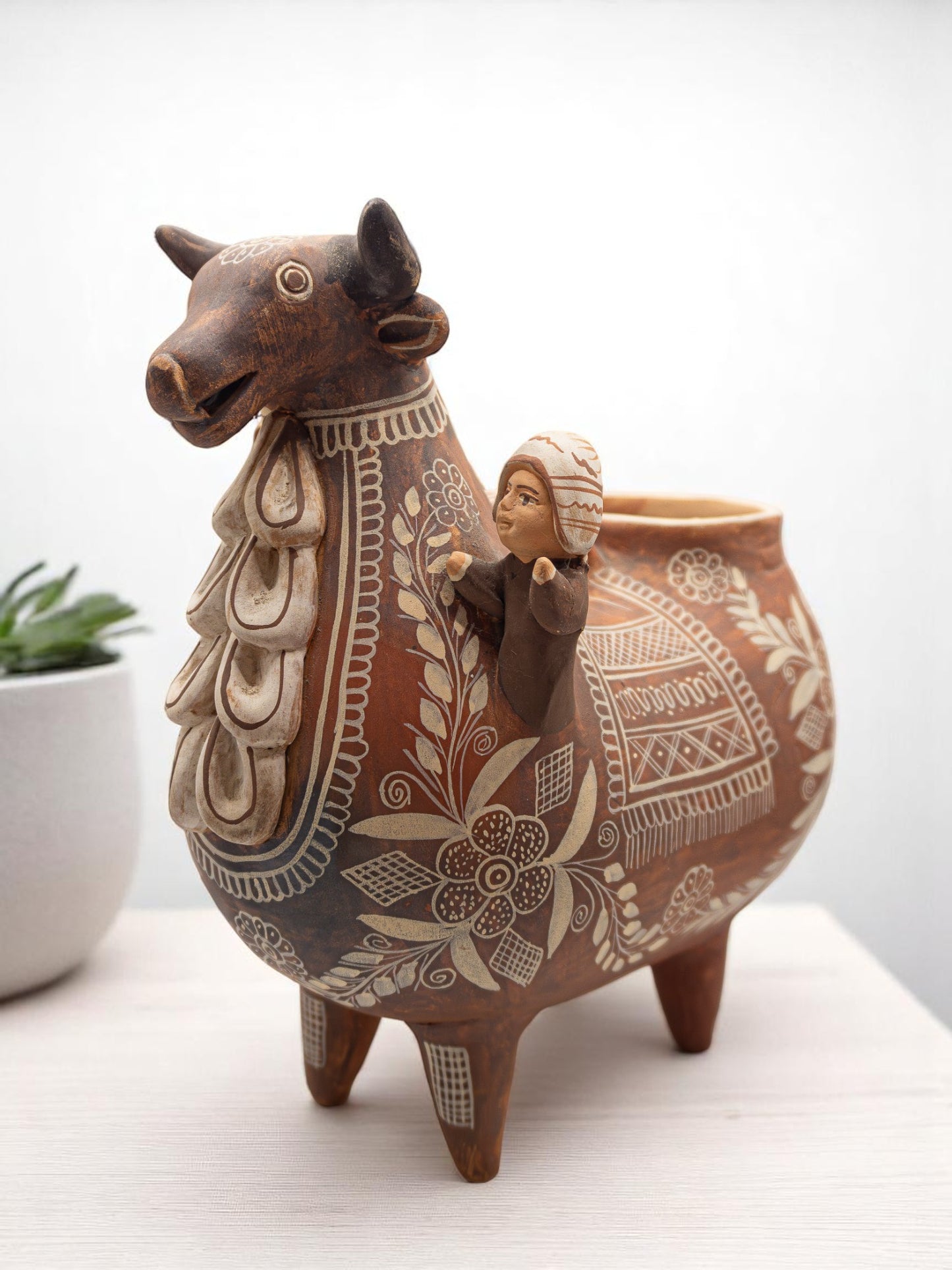 HANDCRAFTED ANDEAN BULL HOUSE DECOR