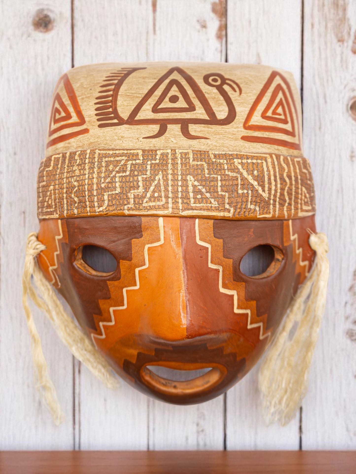 HANDCRAFTED PERUVIAN HUARI MASK HOUSE DECOR