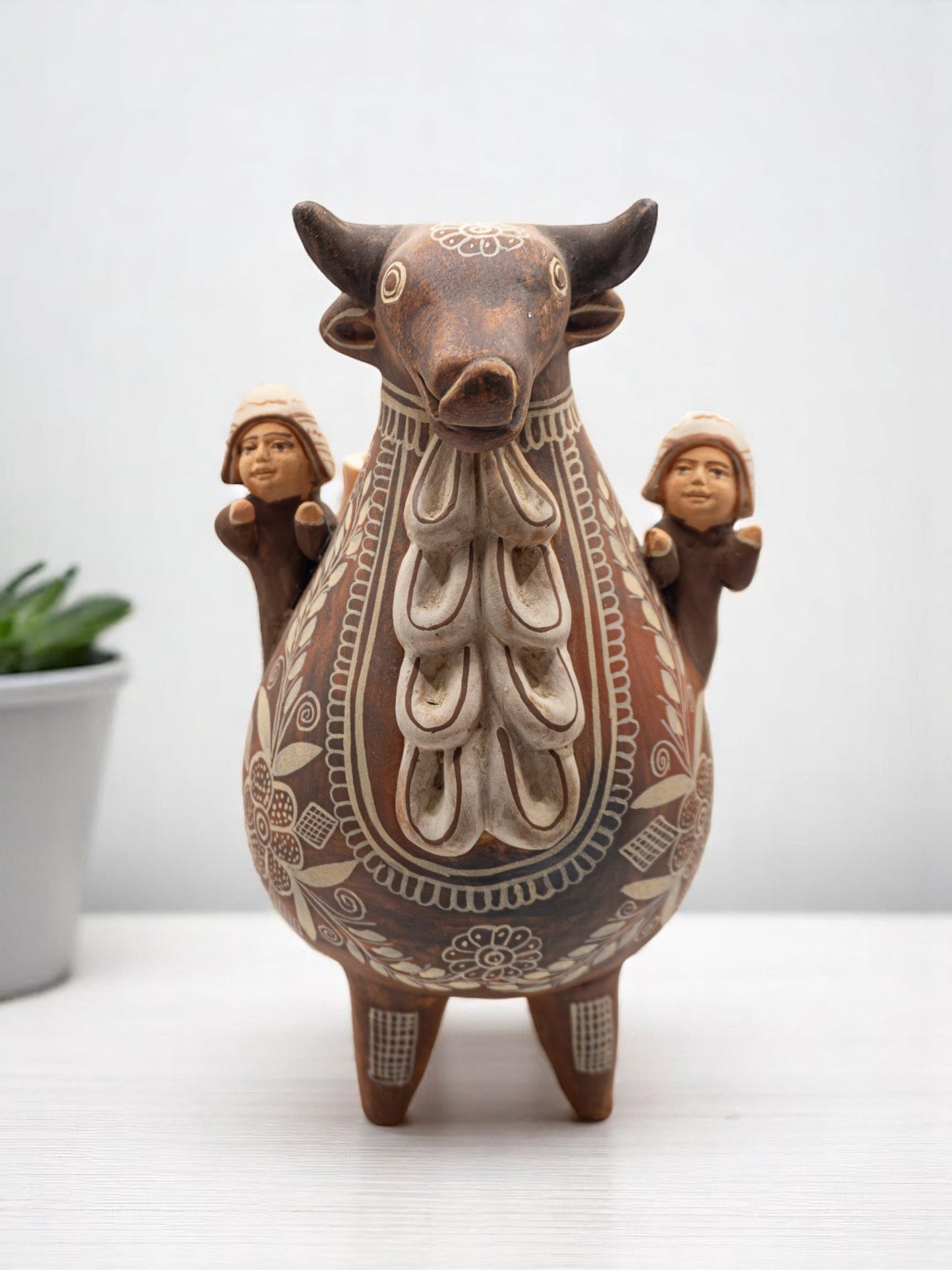 HANDCRAFTED ANDEAN BULL HOUSE DECOR
